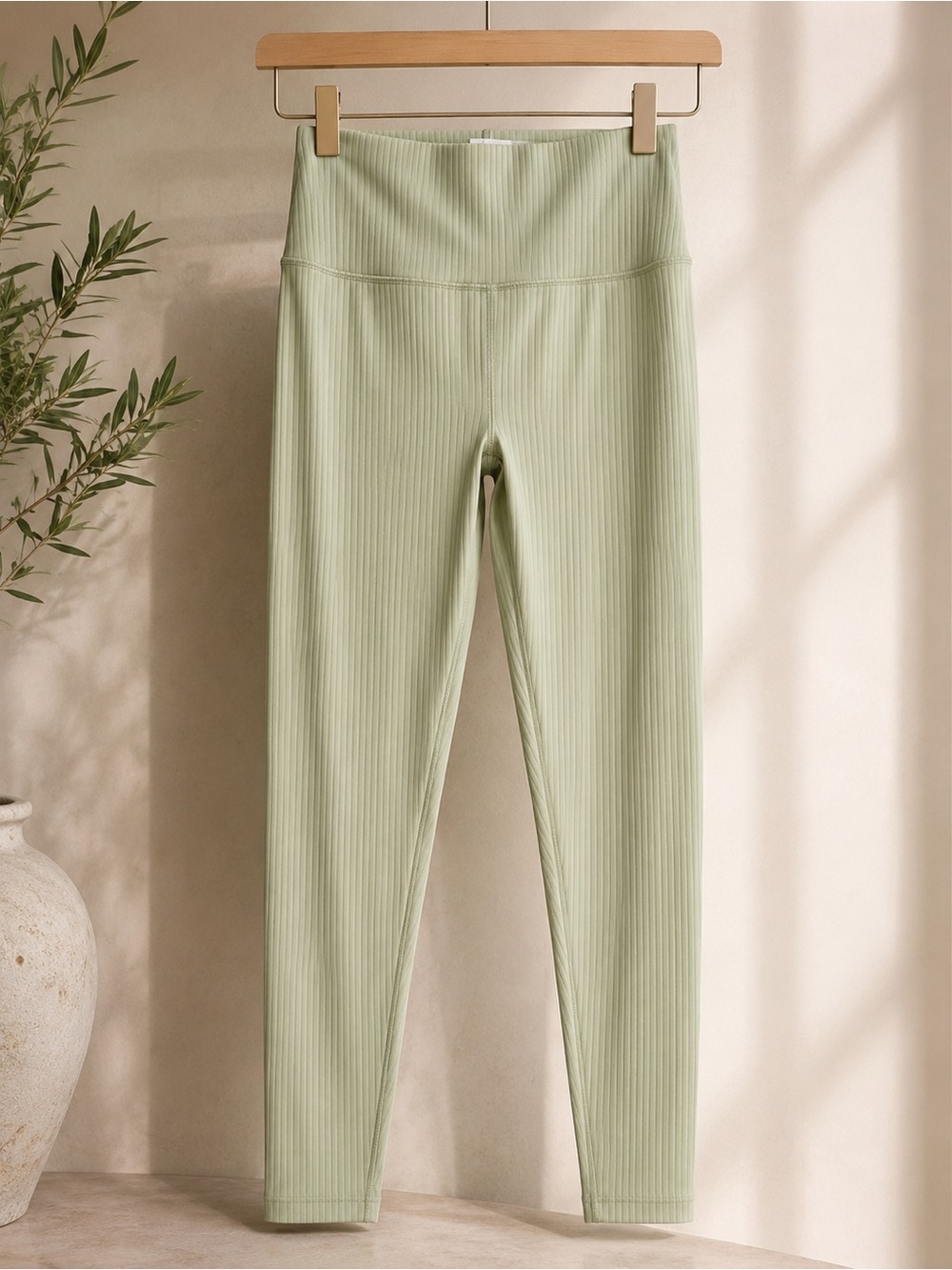 All in Motion Ribbed Leggings in Sage Green XS NWT